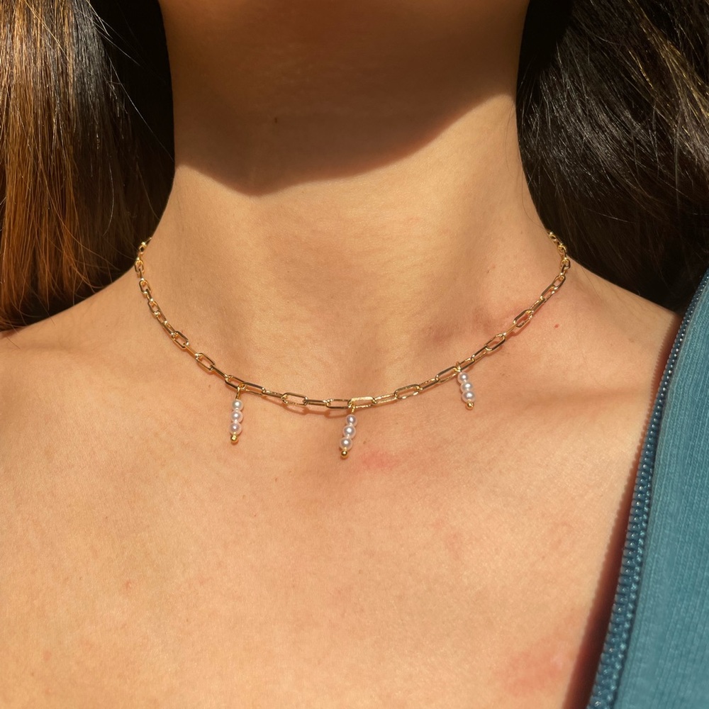 AAA tiny pearl necklace